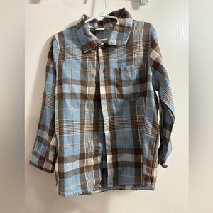 Boys Plaid Button Up